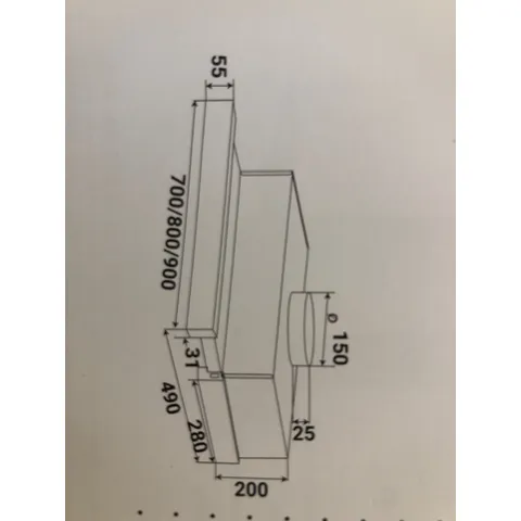Máy hút mùi âm tủ Kaff KF-TL800 ST |Kích thước 80cm |Phím bấm cảm ứng 3 tốc độ | Bảo hành chính hãng 36 tháng|
