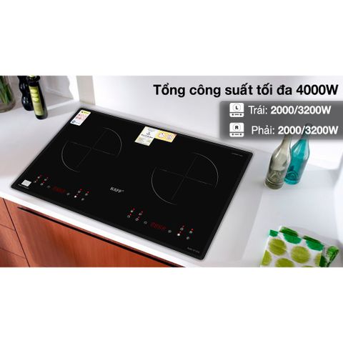 Bếp Từ Đôi KAFF KF-073II Chính Hãng - Tiết Kiệm Điện Công Nghệ Inverter, Mặt Kính Crystal Chịu Nhiệt, Bảo Hành 5 Năm