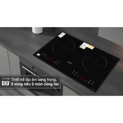 Bếp Từ Đôi KAFF KF-073II Chính Hãng - Tiết Kiệm Điện Công Nghệ Inverter, Mặt Kính Crystal Chịu Nhiệt, Bảo Hành 5 Năm