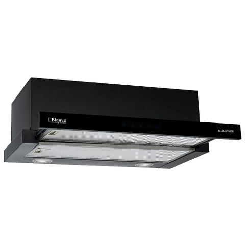 Máy Hút Mùi Âm Tủ Binova BI-26-GT-600 - Điều Khiển Cảm Ứng, 650m³/h, Tiết Kiệm Điện, 3 Tốc Độ, Bảo Hành 3 Năm, Thép Tĩnh Điện