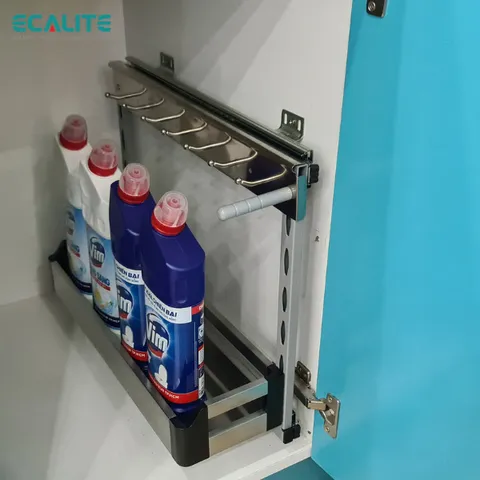 Kệ đựng chai lọ tẩy rửa  Ecalite EL-NG10 - Chất liệu inox 304 cao cấp - Dễ dàng bỏ đồ chất tẩy rửa gọn hàng