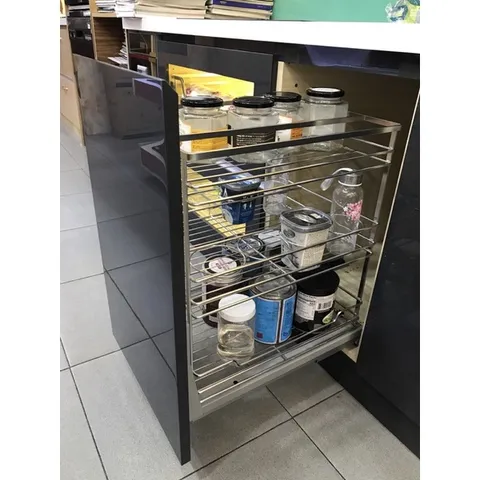 Kệ gia vị Ecalite Thiết kế 3 tầng sang trọng  - Chất liệu inox 304 siêu bền, chống gỉ sét cao