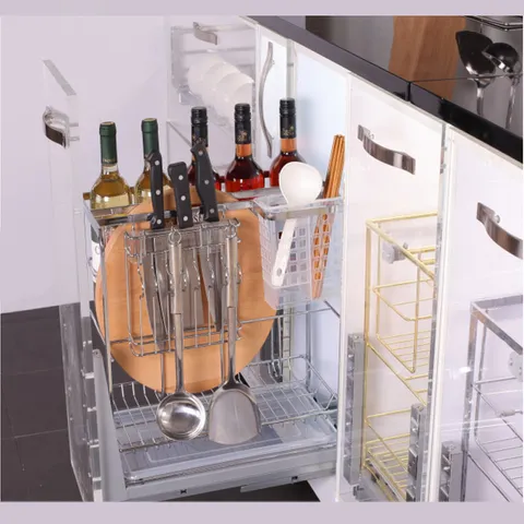 Giá Dao Thớt Inox Mờ 304 Eurogold EPD5220VX-EPD5240VX - Kệ Đựng Gia Vị Tủ Bếp Dưới, Bảo Hành 2 Năm
