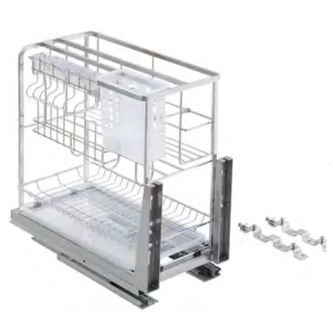 Giá Dao Thớt Inox Mờ 304 Eurogold EPD5220VX-EPD5240VX - Kệ Đựng Gia Vị Tủ Bếp Dưới, Bảo Hành 2 Năm