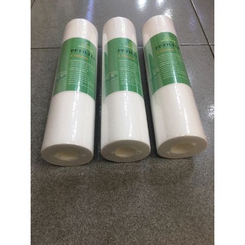 Combo 3 Lõi Lọc Nước PP 10 Inch - Thay Thế Thiết Bị Máy Lọc Nước RO, Nano, Loại Bỏ Tạp Chất 5 Micron