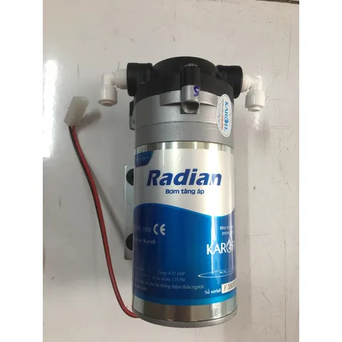 Bơm Tăng Áp KAROFI Radian 24V Chính Hãng - Thiết Bị Phụ Kiện Máy Lọc Nước RO Gia Đình, Độ Bền Cao, Hút Đẩy Khỏe