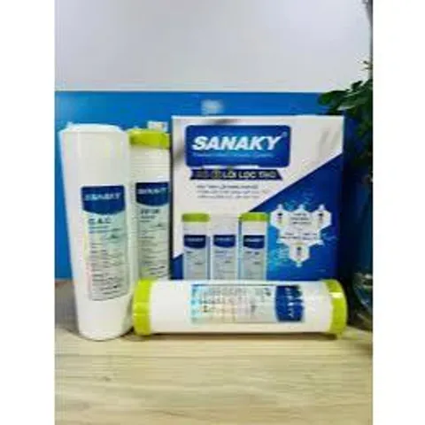Bộ 3 Lõi Lọc Thô 123 Chính Hãng Sanaky - Lọc Nước Hiệu Quả, Bảo Vệ Màng RO, Giảm Mùi, Cặn Bẩn