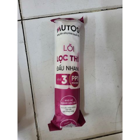 Lõi Lọc Nước Mutosi 1,2,3 - Loại Đúc Chính Hãng Thay Thế MP-370U, MP-1101, MP-192, MP-390U, MP-350-BKQ, Bảo Vệ Màng Lọc RO