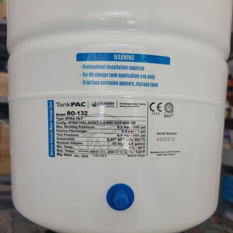 Bình Áp Thép 10L Chất Lượng Cao - Xuất Xứ Taiwan, Phù Hợp Máy Lọc Nước RO Kangaroo, Karofi, Sunhouse, Mutosi, Aqua