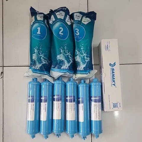 Bộ 10 Lõi Lọc Nước Sanaky Cho Máy RO - Bộ Lõi Chính Hãng Đầy Đủ Tinh Khiết và Khoáng Chất, An Toàn Cho Sức Khỏe