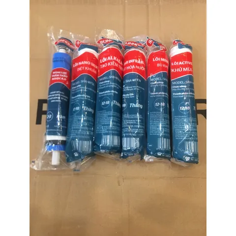 Bộ 6 Lõi Lọc Nước Sunhouse 456789 Chính Hãng - Thay Thế Máy Lọc RO Gia Đình, Tiêu Chuẩn Nước Uống An Toàn