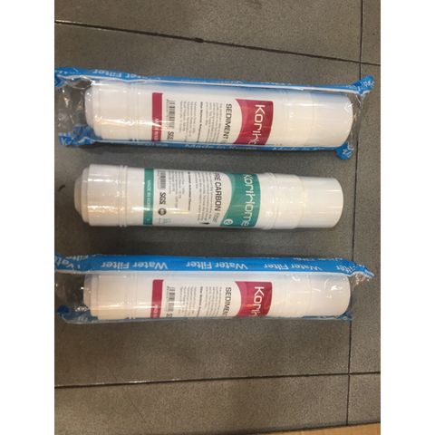 Bộ 3 Lõi Lọc Nước 123 Korihome - 2 Sediment & 1 Pre Carbon Chính Hãng - Lọc Thô Bảo Vệ Màng Lọc RO