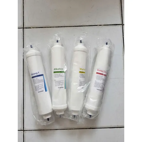 Bộ 4 Lõi Lọc Chức Năng Toshiba Chính Hãng - Thay Thế cho Máy Lọc Nước RO và Nóng Lạnh - Cải Thiện Hương Vị Nước