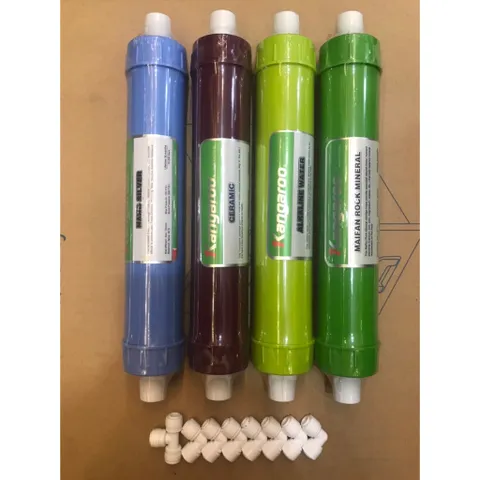 Combo 4 Lõi Lọc Khoáng 5678 Kangaroo Chính Hãng - Thay Thế Cho Máy Lọc RO, Chống Khuẩn, Tăng Độ Kiềm, Cải Thiện Chất Lượng Nước