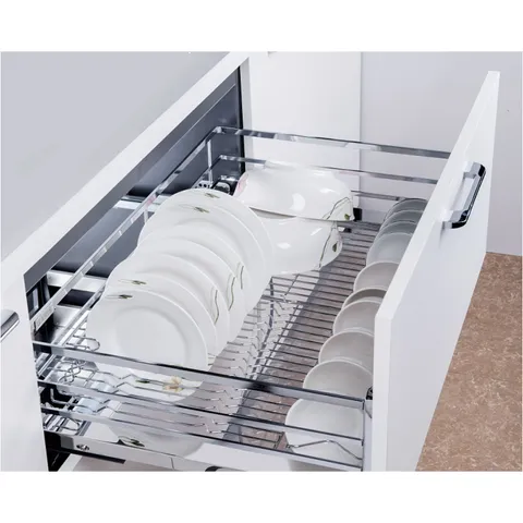 Kệ Chén Bát Đa Năng Eurogold INOX 304 - Tủ Bếp Dưới Chống Han Gỉ, Giúp Ngăn Nắp Gian Bếp Bạn