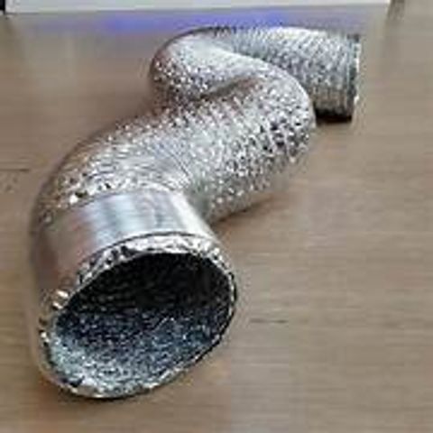 Ống Bạc Thoát Khí Máy Hút Mùi Phi 120/150mm - Ống Dẻo Uốn Linh Hoạt Cho Hệ Thống Thông Gió Nhà Bếp, Phòng Tắm