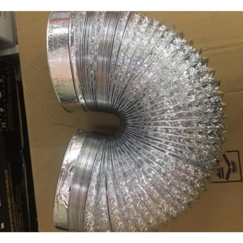 Ống Bạc Thoát Khí Máy Hút Mùi Phi 120/150mm - Ống Dẻo Uốn Linh Hoạt Cho Hệ Thống Thông Gió Nhà Bếp, Phòng Tắm