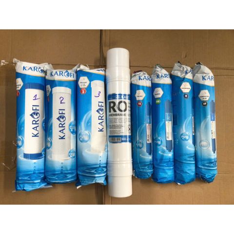 Combo 8 Lõi Lọc Nước KAROFI Chính Hãng - Thay Thế Model SS038, Bảo Vệ Sức Khỏe Với Nước Sạch và An Toàn