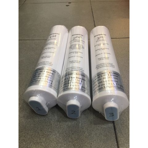Combo 3 Lõi Lọc Nước Kangaroo 123 Chính Hãng - Thay Thế Máy Ion Kiềm KG100HU, KG100HU+, KG100MED, KG100EED