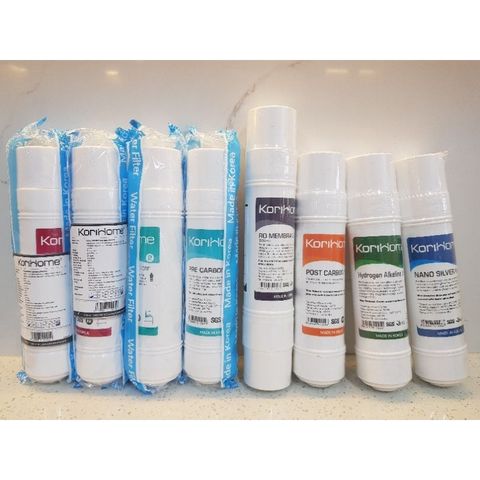 Bộ 8 Lõi Lọc Nước Korihome WPK-938 - Công Nghệ Cao, Lọc Sạch Tinh Khiết, Chống Khuẩn, Sử Dụng An Toàn