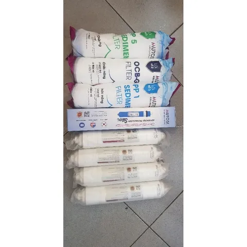 Bộ 8 Lõi Lọc Nước Mutosi - Lọc Sạch Vi Khuẩn, Đem Lại Nguồn Nước Tinh Khiết Uống Trực Tiếp, Phù Hợp Máy Lọc Nước RO