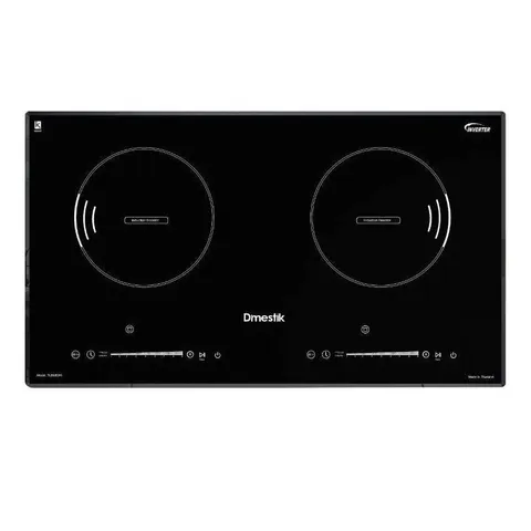 Bếp từ đôi Thái Lan D'mestik TL866 DKI -  Thiết kế  bo viền inox 4 cạnh  - Công nghệ Inverter tiết kiệm điện