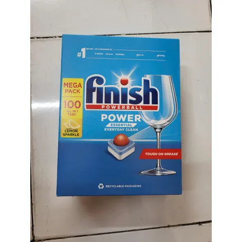 Bộ Sản Phẩm Rửa Bát FINISH - Hộp 100 Viên, Muối 1,2kg & Nước Làm Bóng 800ml - Giúp Chén Đĩa Sáng Bóng, Bảo Vệ Máy Rửa Bát