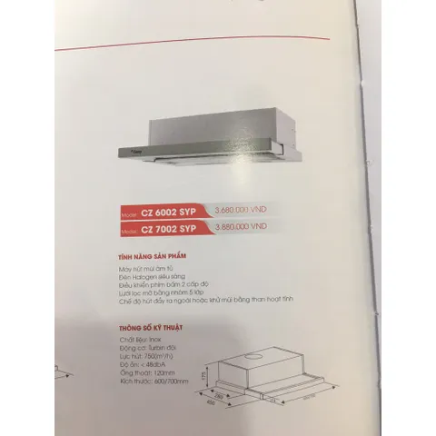 Máy Hút Mùi Âm Tủ Canzy CZ-C517I 70cm - Chính Hãng, Tiết Kiệm Điện, Động Cơ Turbin Đôi, Chất Liệu Inox Cao Cấp