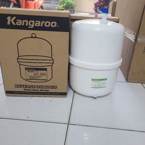 Bình áp nhựa KANGAROO 4.2G cho máy lọc nước RO - Siêu bền, kích thước 37cm x 27cm, dung tích 10 lít, lý tưởng cho gia đình bạn