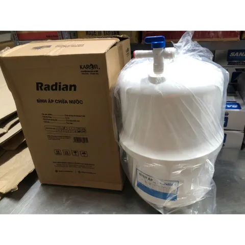 Bình áp nhựa Radian Karofi 3.2G - Hàng chính hãng - Dùng chứa nước , tích áp của máy lọc nước RO