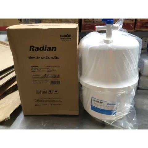 Bình áp nhựa Radian Karofi 3.2G - Hàng chính hãng - Dùng chứa nước , tích áp của máy lọc nước RO