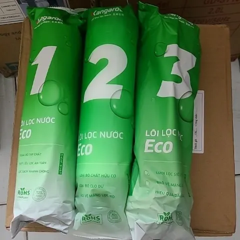 Bộ 3 Lõi Lọc Nước Kangaroo 123 Chất Lượng Cao - Thay Thế Máy Lọc RO Chính Hãng, An Toàn Và Hiệu Quả