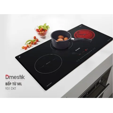 Bếp điện từ ML931 DKT là bếp từ 3 vùng nấu kết hợp giữa 2 từ và 1 hồng ngoại