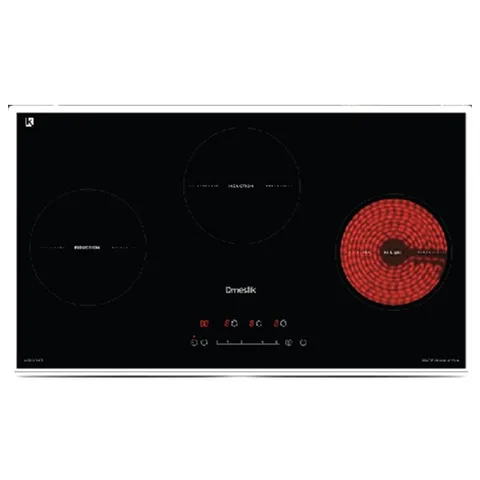Bếp điện từ ML931 DKT là bếp từ 3 vùng nấu kết hợp giữa 2 từ và 1 hồng ngoại