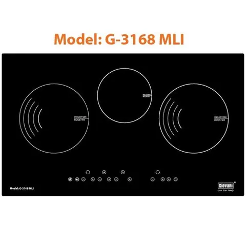 Bếp 3 vùng nấu từ Giovani G-3168 MLI - Linh kiện Siemens Đức lắp ráp Malaysia - BH 3 năm