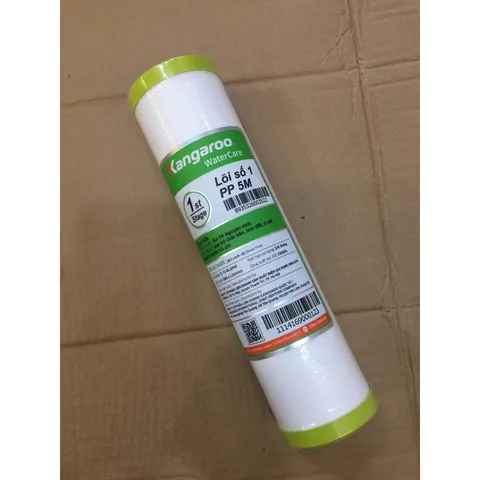 Lõi Lọc Nước KANGAROO Số 1 Chính Hãng - Sợi PP 5 Micron Chống Bẩn, Rong Rêu, Bụi - Lọc Nước Sạch Cho Gia Đình