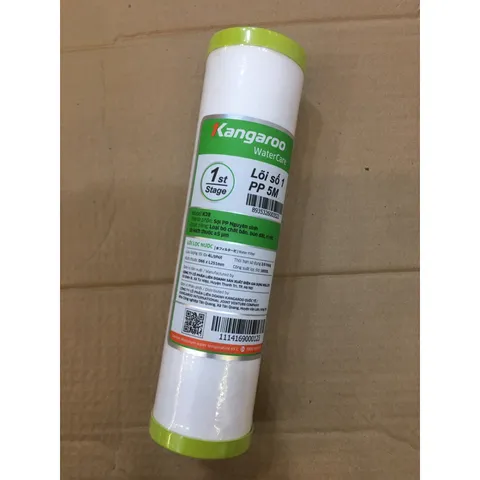 Lõi Lọc Nước KANGAROO Số 1 Chính Hãng - Sợi PP 5 Micron Chống Bẩn, Rong Rêu, Bụi - Lọc Nước Sạch Cho Gia Đình