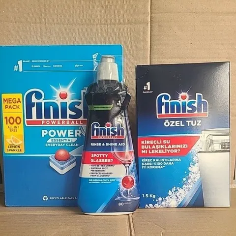Viên Rửa Bát Finish 100 Viên 1.2Kg & Nước Làm Bóng 400ML - Sạch Bóng Chén Đĩa, Tương Thích Máy Rửa Chén Hàng Chính Hãng EU