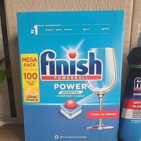 Viên Rửa Bát Finish 100 Viên 1.2Kg & Nước Làm Bóng 400ML - Sạch Bóng Chén Đĩa, Tương Thích Máy Rửa Chén Hàng Chính Hãng EU