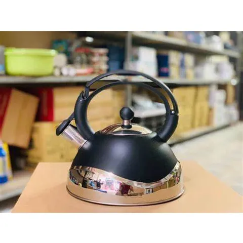 Ấm Đun Từ Arber 2.8L Inox Cao Cấp - Thiết Kế Sang Trọng, Nhẹ và Đun Nhanh Trên Mọi Loại Bếp, Có Còi Báo Hiệu Sôi