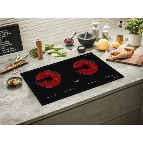 Bếp điện đôi KAFF KF-073CC ▶️ Bếp 02 điện – Xuất Xứ: 100% Malaysia ▶️ Bo mạch IGBT SIMENS made in Germany
