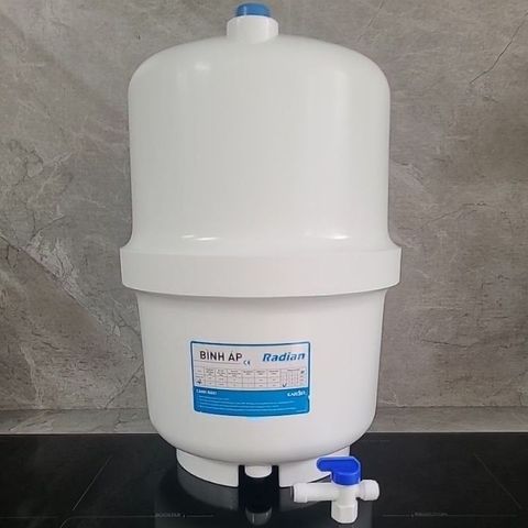 Bình áp nhựa Karofi 10L - Chứa nước lọc RO với van chống nổ, an toàn thực phẩm, thiết kế nhỏ gọn cho gầm bếp