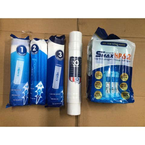 Combo 10 Lõi Lọc Karofi Chính Hãng - Lõi 123 Smax Pro, Màng RO USA, Bộ Lọc Nước Smax 6.2 Hiệu Suất Cao