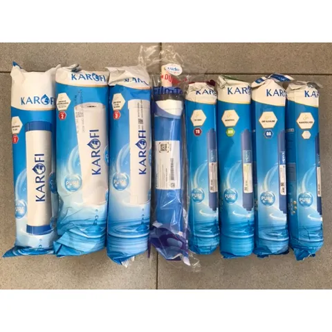 Bộ 8 Lõi Lọc Nước Karofi 12345678 Chính Hãng - Thay Thế Cho Máy Lọc Karofi Model KSI80-A, Lọc Sạch, An Toàn Cho Sức Khỏe