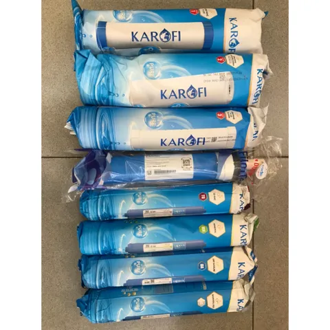 Bộ 8 Lõi Lọc Nước Karofi 12345678 Chính Hãng - Thay Thế Cho Máy Lọc Karofi Model KSI80-A, Lọc Sạch, An Toàn Cho Sức Khỏe