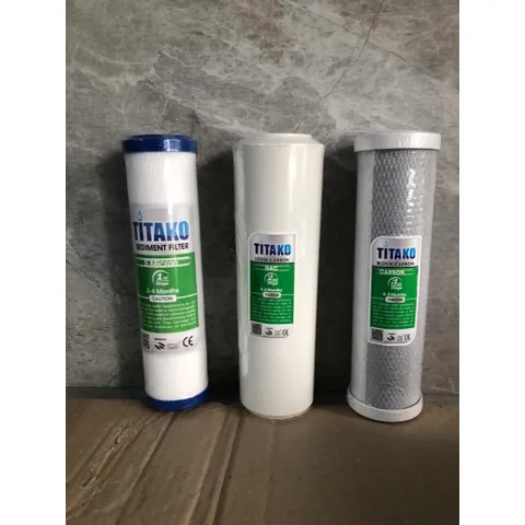 Lõi lọc nước RO Titako 1, 2, 3 - Thay thế cho bộ lọc thô 10inch, lọc sạch bùn đất, mùi vị và tạp chất hữu cơ