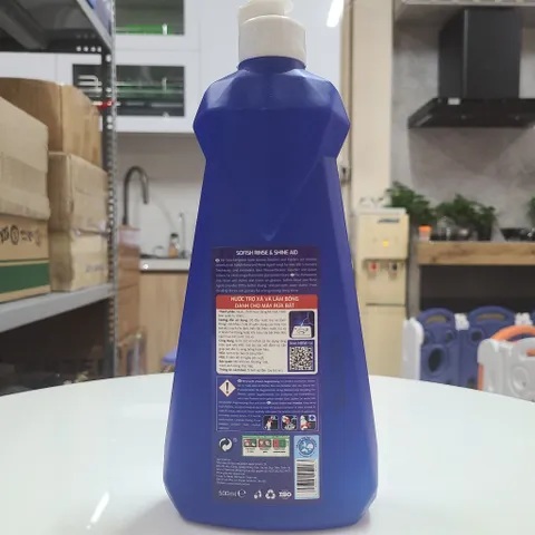 Nước trợ xả Sofish 500ml - Giúp làm bóng và khô chén bát, Dùng cho máy rửa bát, Ngăn ngừa mờ dụng cụ nhà bếp