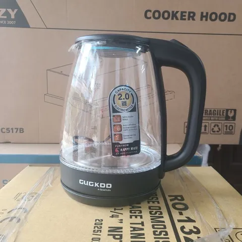 Ấm Đun Nước Siêu Tốc Thủy Tinh 2L - Kiểu Dáng Sang Trọng, Dễ Vệ Sinh - Hoàn Hảo Cho Trà, Cà Phê, Mì Gói, Phở Gói