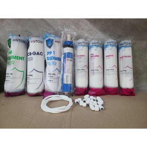 Combo 8 Lõi Lọc Nước Mutosi MP-BW83 - Lọc Sạch Vi Khuẩn & Kim Loại Nặng, Phù Hợp Máy Lọc Nước, Chất Lượng Đảm Bảo