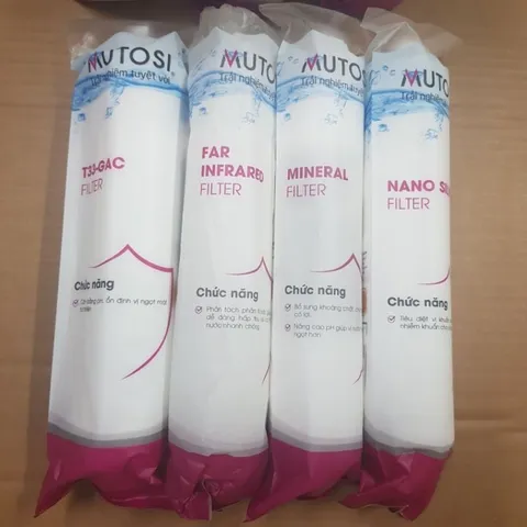 Bộ 8 Lõi Thay Thế Cho Máy Lọc Nước Motusi MP-281 - Màng RO, Lõi T33, Far, Mineral, Nano Silver - Giải Pháp Lọc Nước An Toàn, Sạch Khuẩn